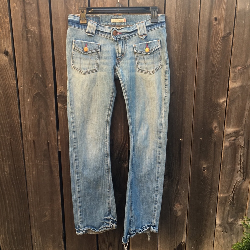 Levi’s 504 slouch flare low rise jeans size 3
